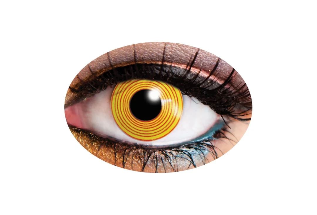 Funky Red Spiral Cosplay Lenses